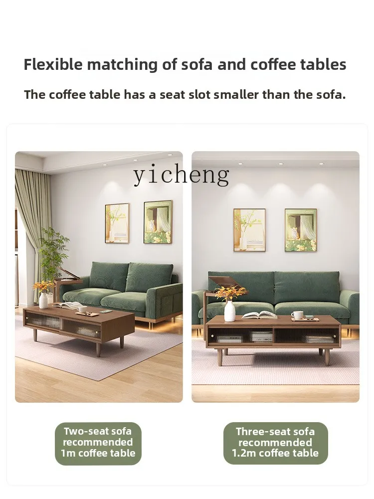 Coffee Tea & Jane - X5-18 Massivholz Couchtisch TV-Schrank Kombination Wohnzimmer
