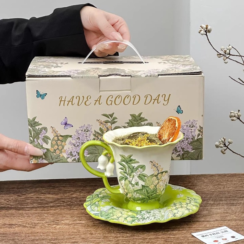 Maiglöckchen-Blüten-Afternoon- – Coffee Tea And Sugar Set Bewertung und Preis