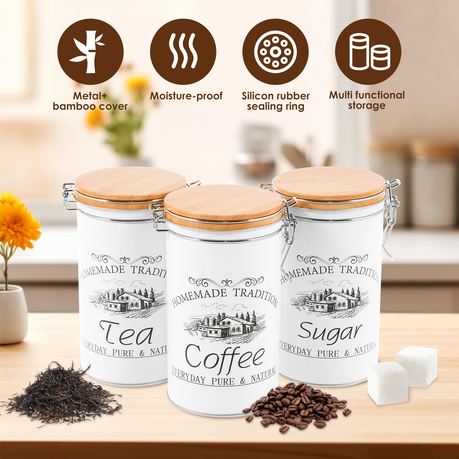3 Teile/satz Tee Kaffee Zucker – Coffee Tea And Sugar Set Bewertung und Preis